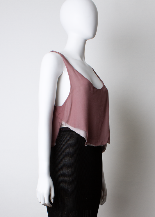 ARCHIVE 30166 - wine silk tank