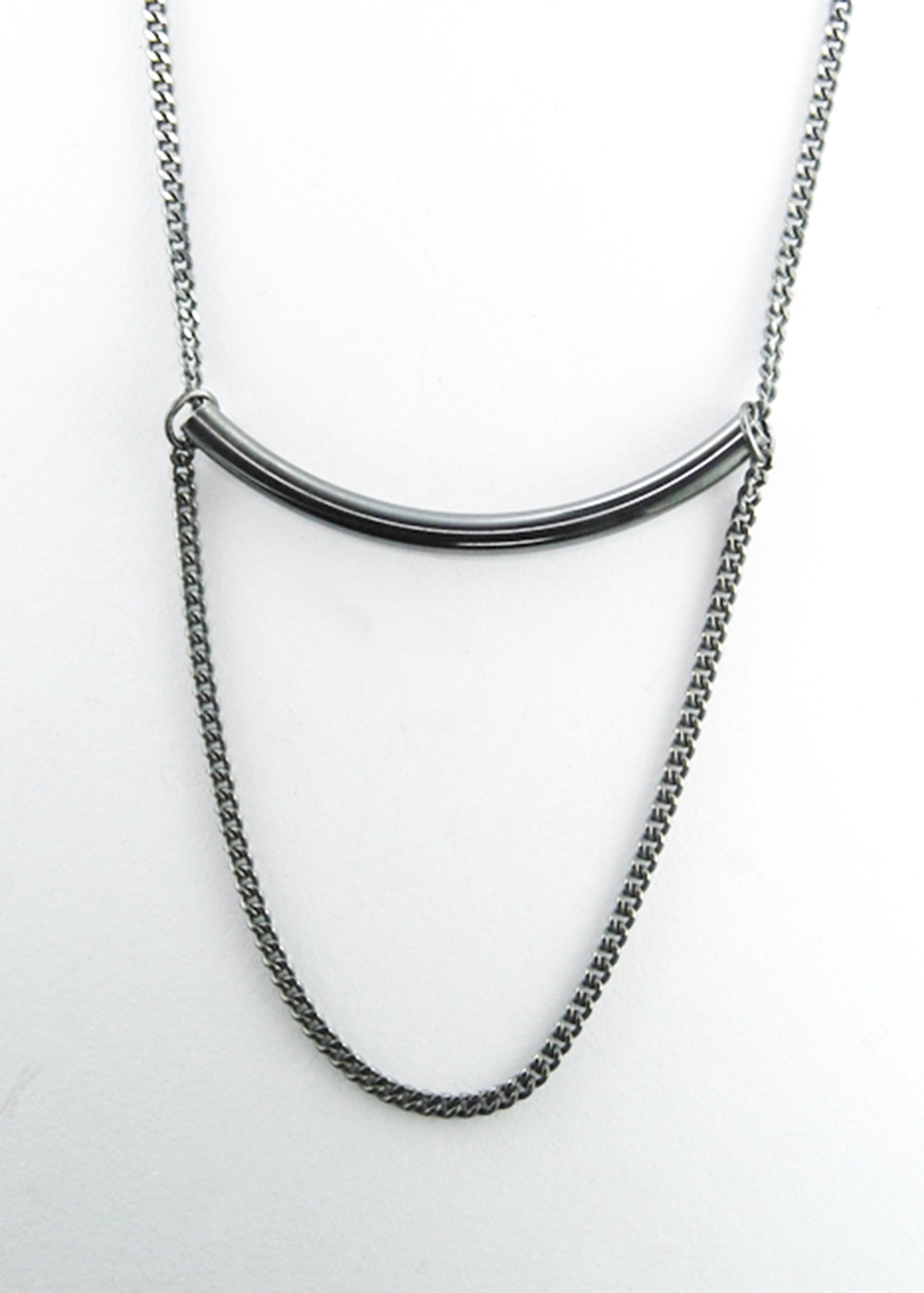 ARCHIVE 40093 - path necklace black