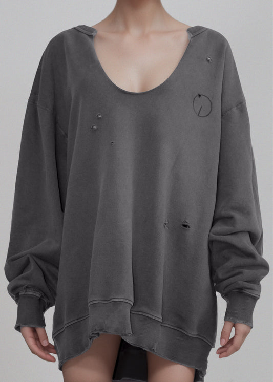 PC_104_05 System sweatshirt vintage gray