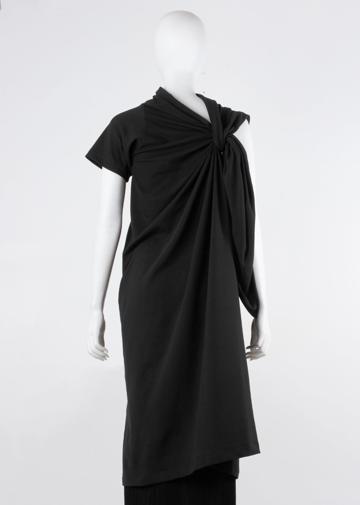 trammel dress - black piqué