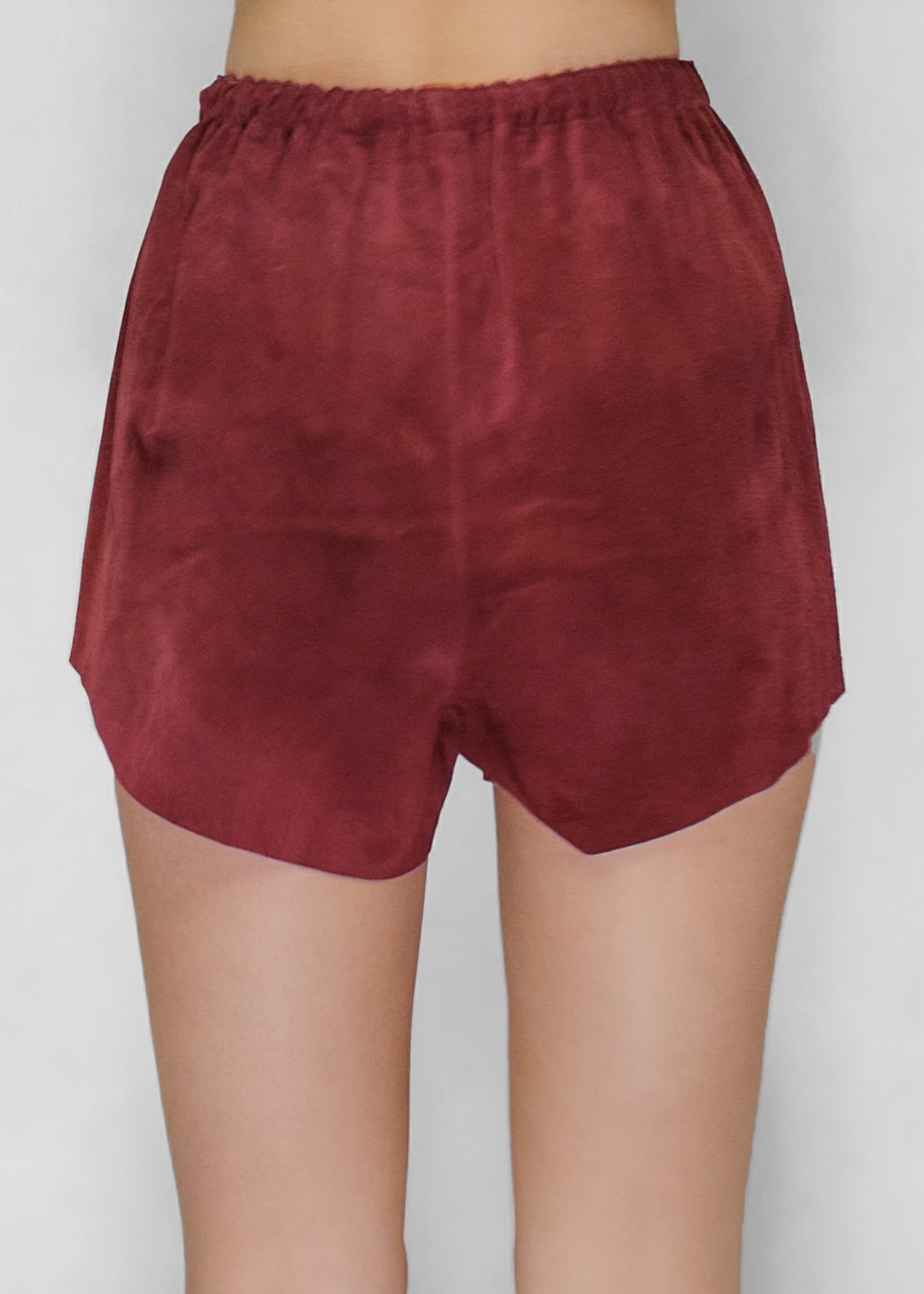 ARCHIVE 50048 - suede shorts bordeaux