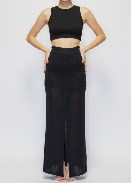 ARCHIVE 50028 - sweep skirt black
