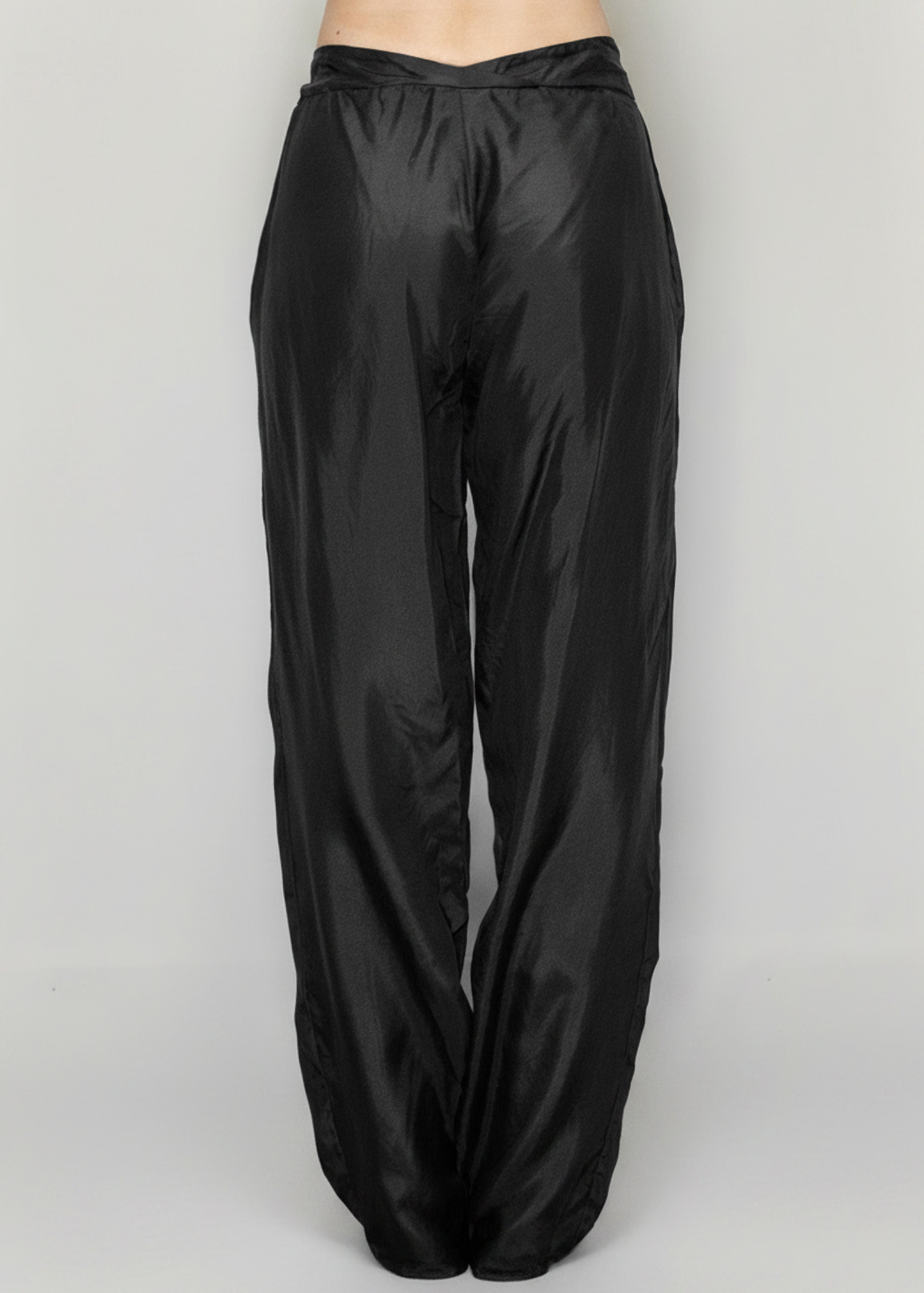 ARCHIVE 50073 - silk tie pant black