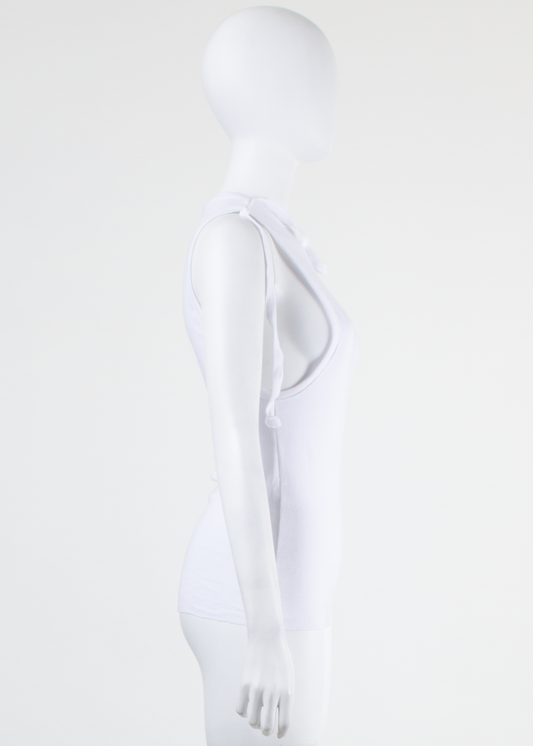 ARCHIVE 22053 - white rib tank top