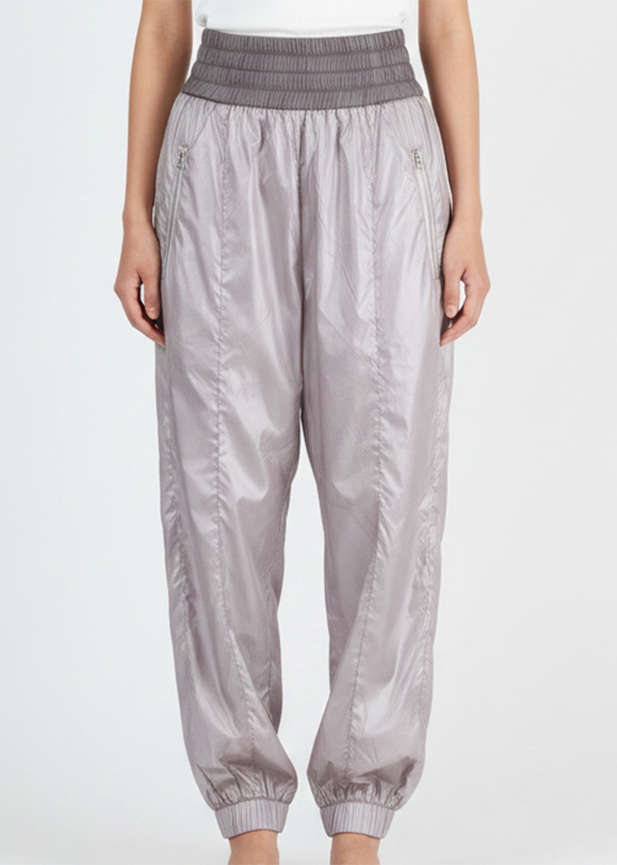 ARCHIVE 22165 - mauve nylon elastic pants