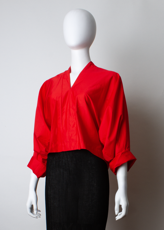 ARCHIVE 30135 - red draped top