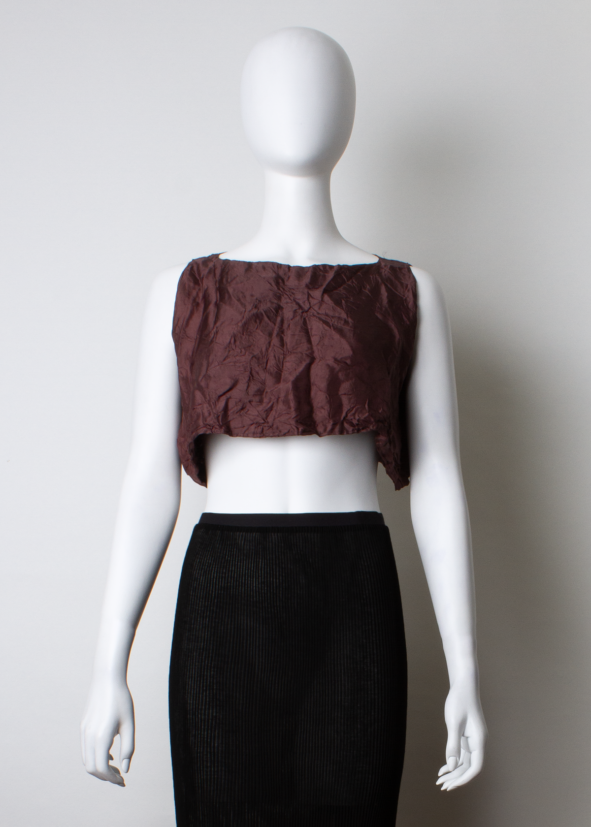 ARCHIVE 30141 - crushed brown crop top