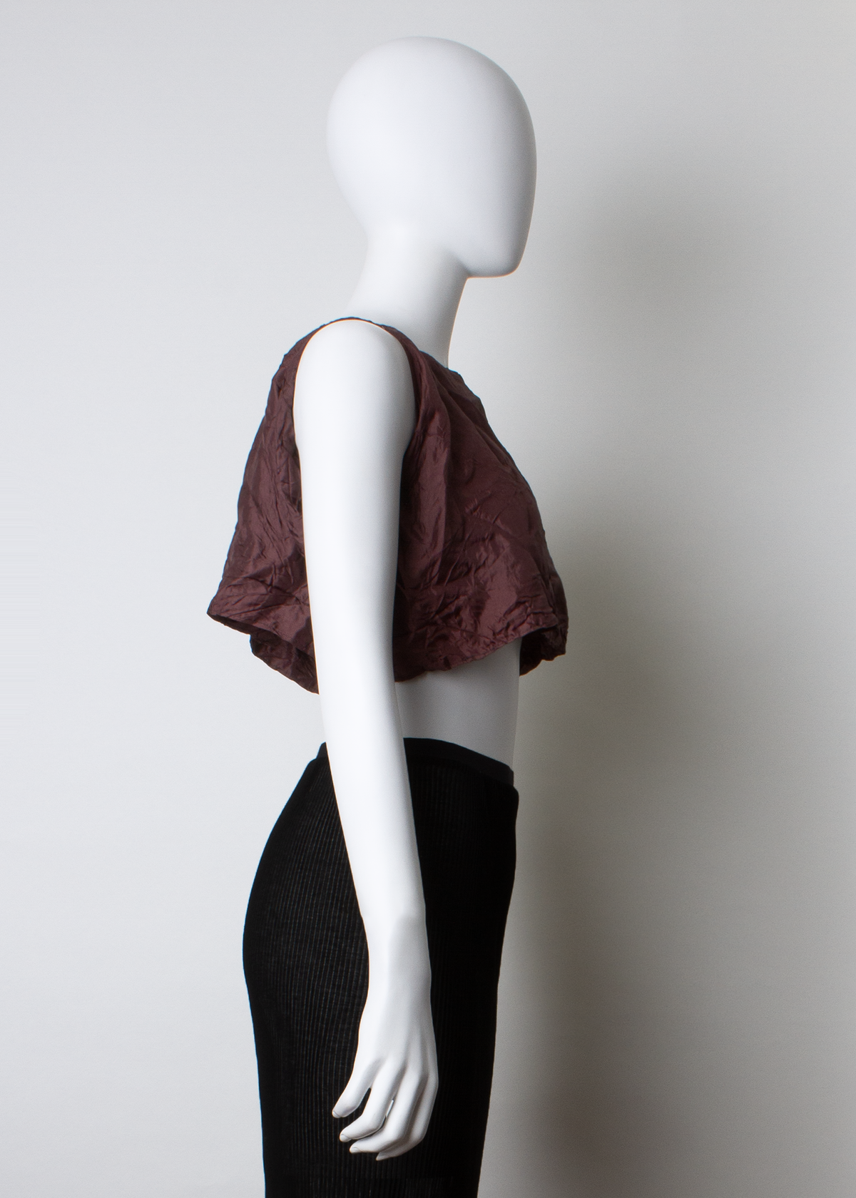 ARCHIVE 30141 - crushed brown crop top