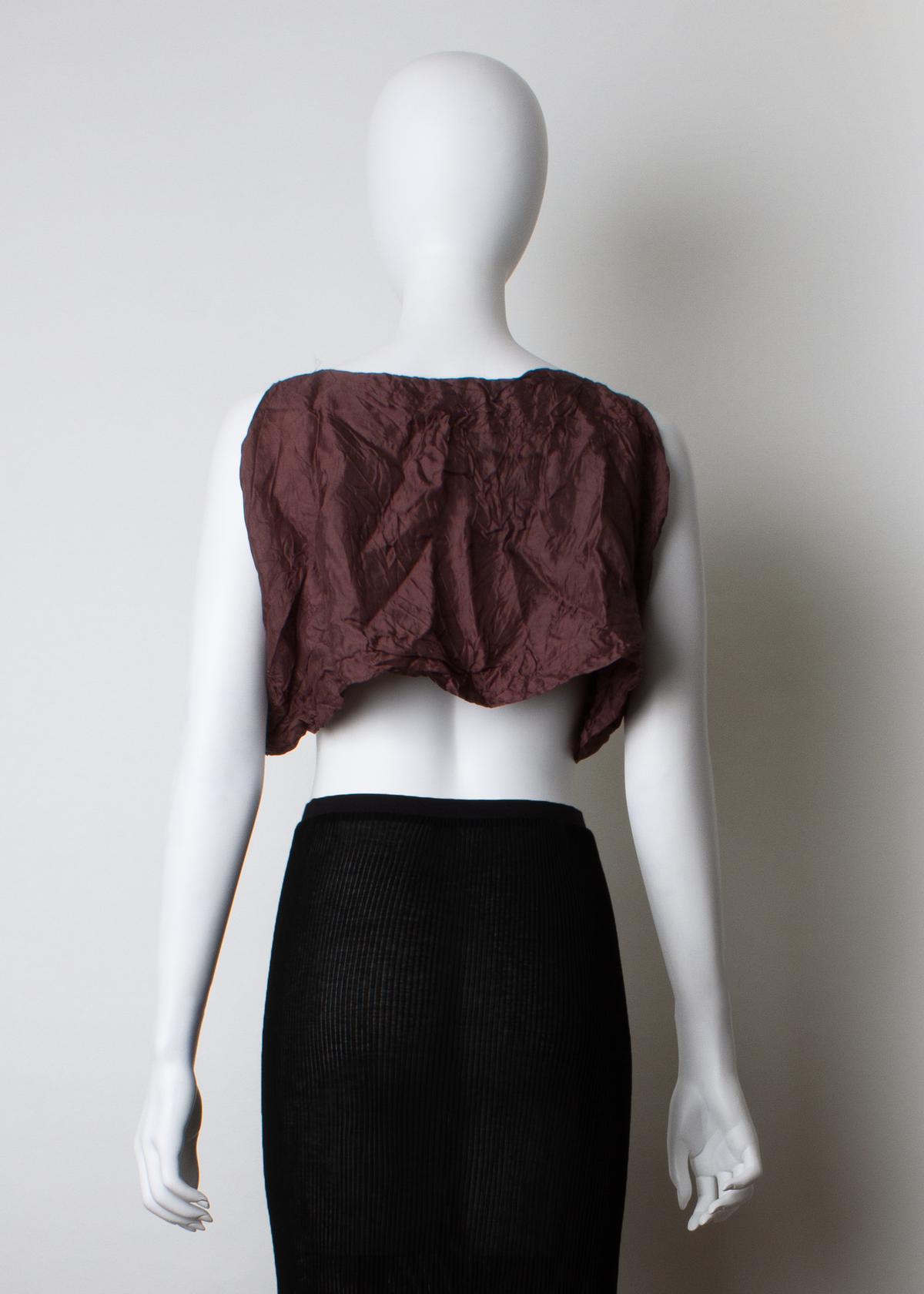 ARCHIVE 30141 - crushed brown crop top