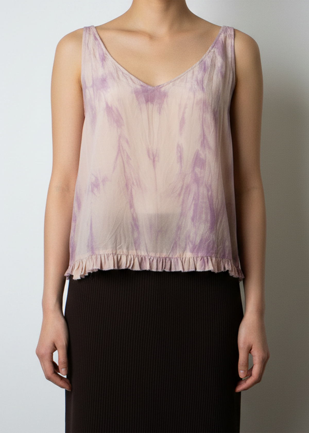 ARCHIVE 30144 - pink dyed silk tank top