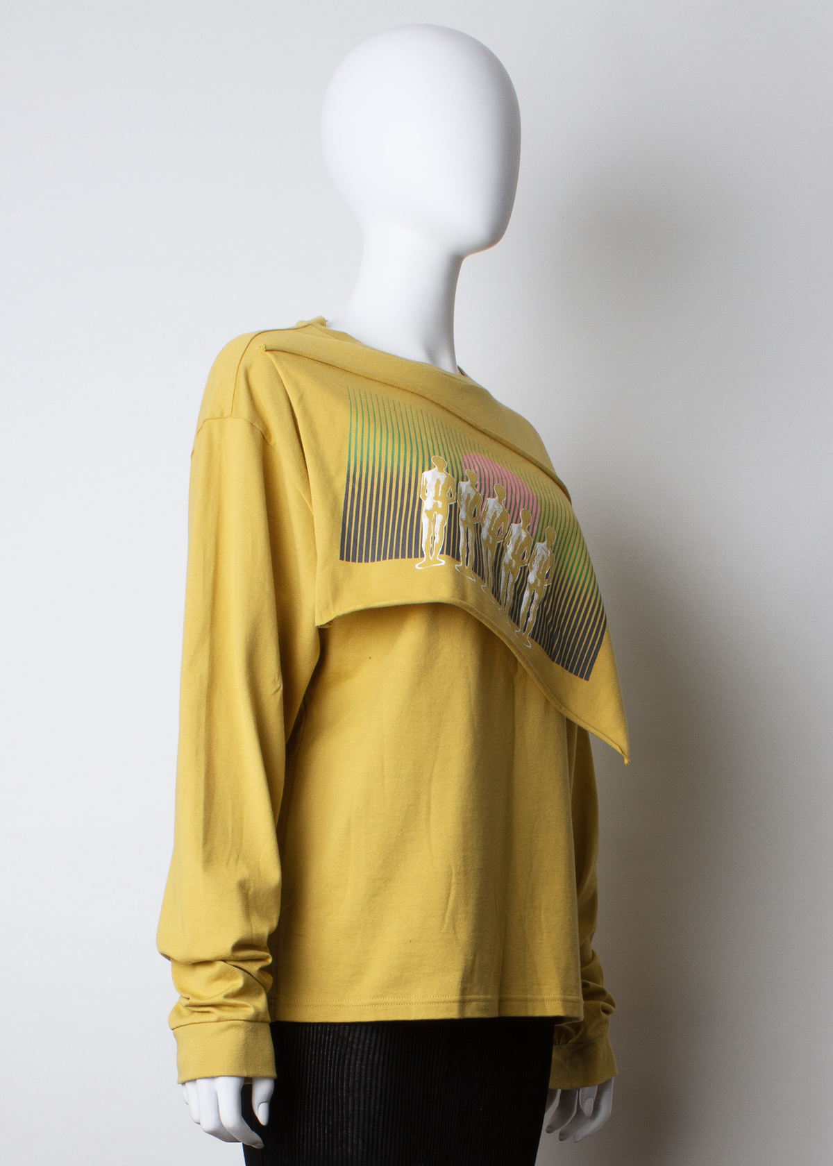 ARCHIVE 30160 - printed cotton tshirt mustard