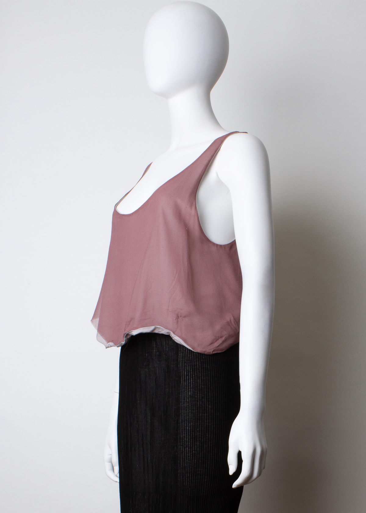 ARCHIVE 30166 - wine silk tank