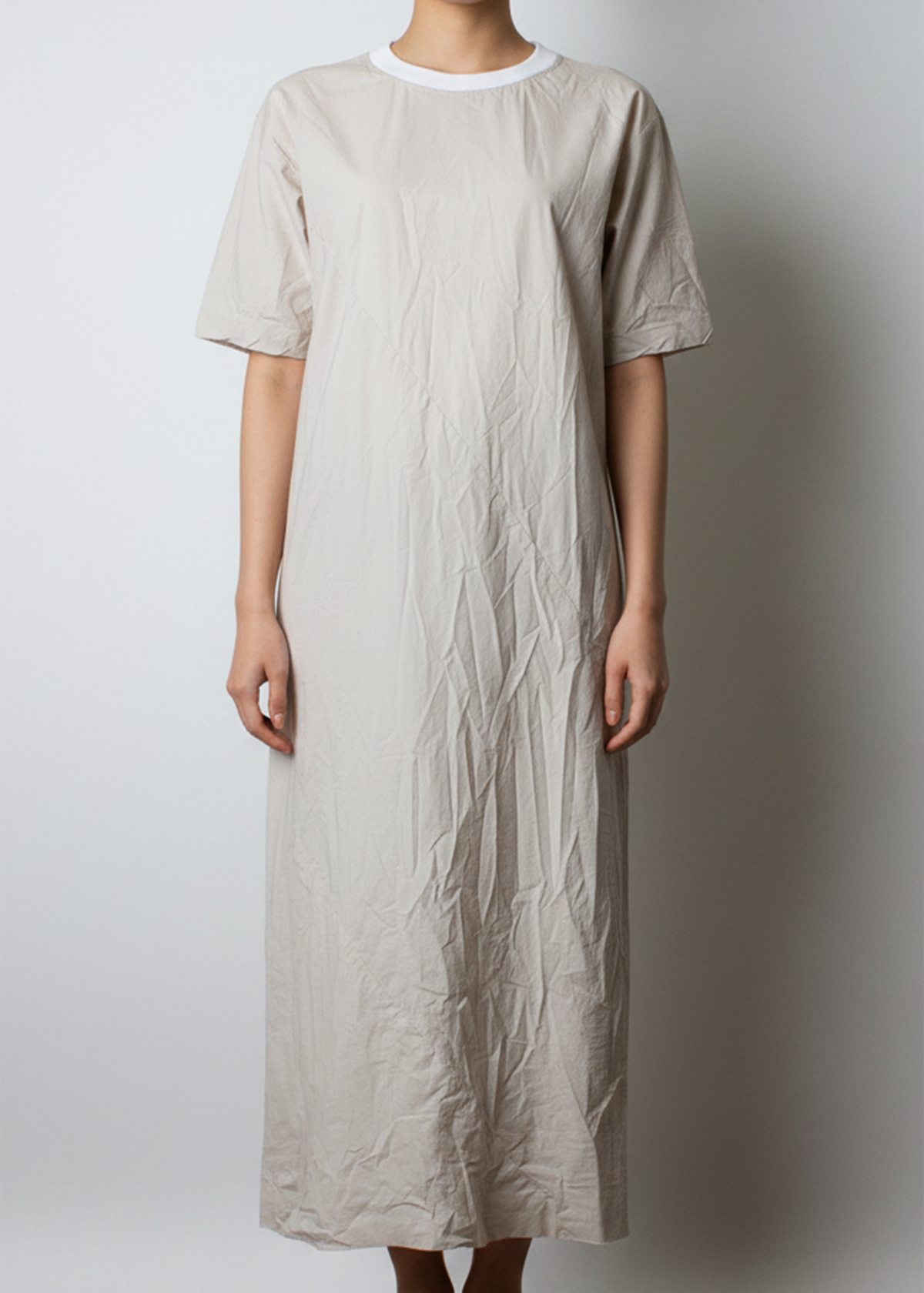 ARCHIVE 30169 - beige bias cut dress