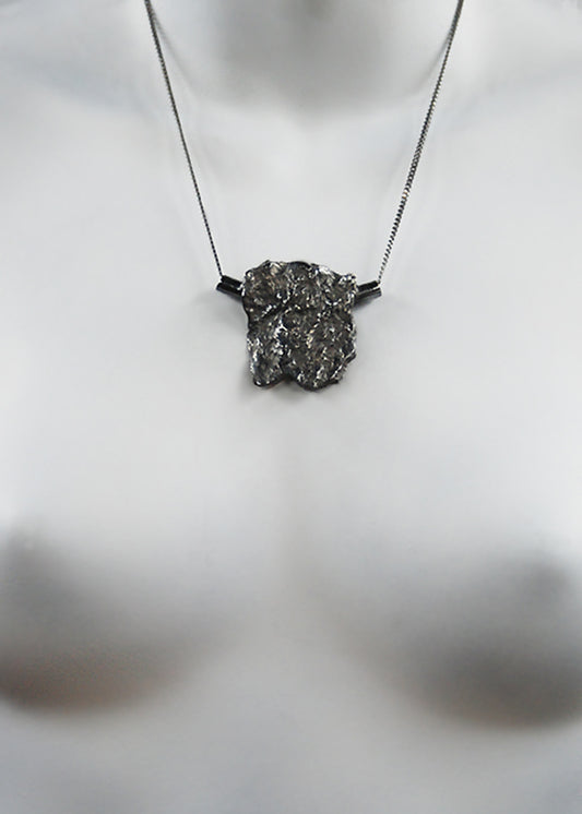 ARCHIVE 40110 - cube necklace black