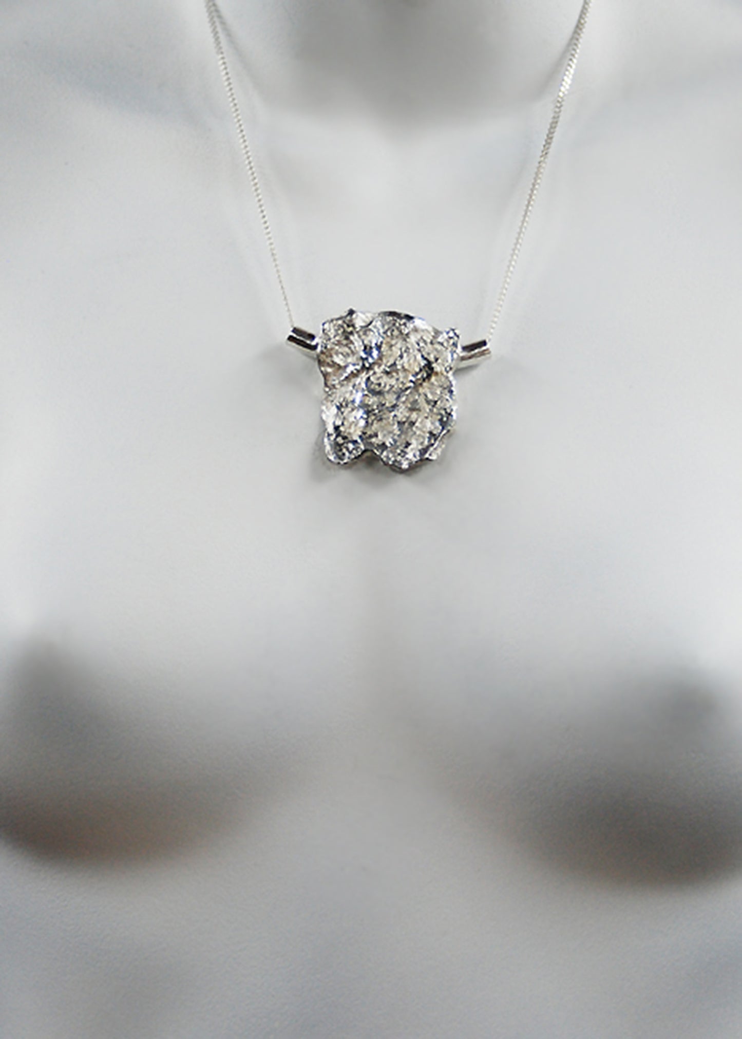 ARCHIVE 40097 - cube necklace silver