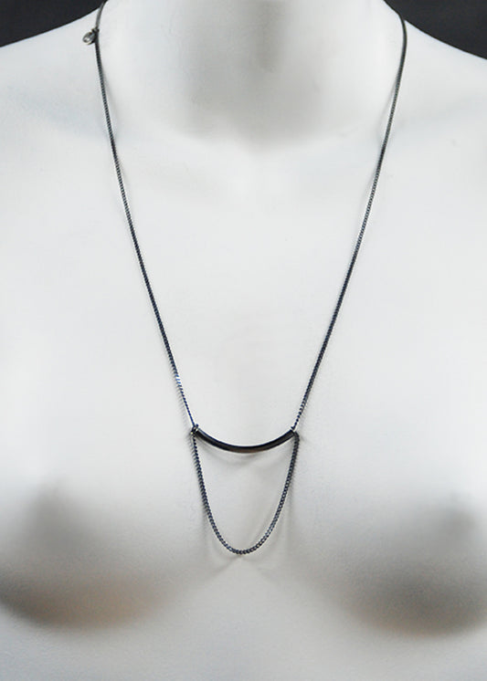 ARCHIVE 40093 - path necklace black