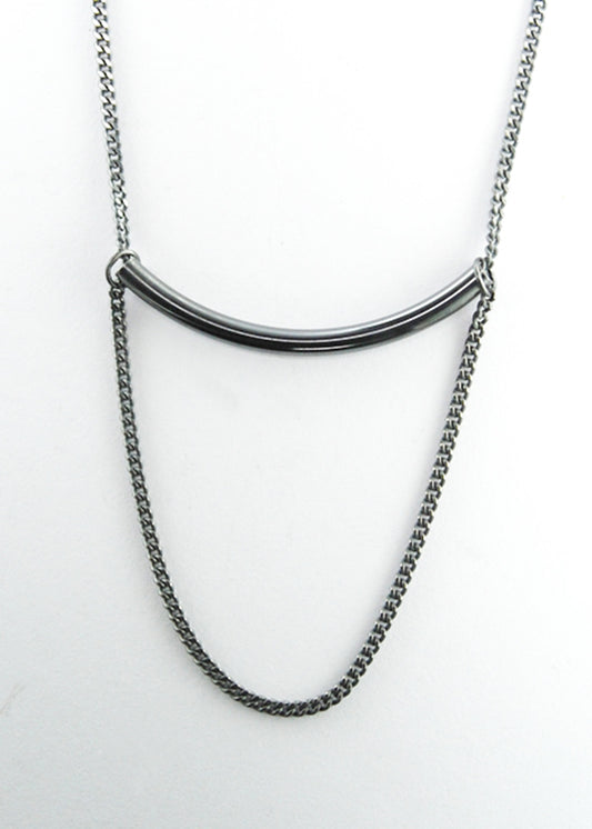 ARCHIVE 40093 - path necklace black