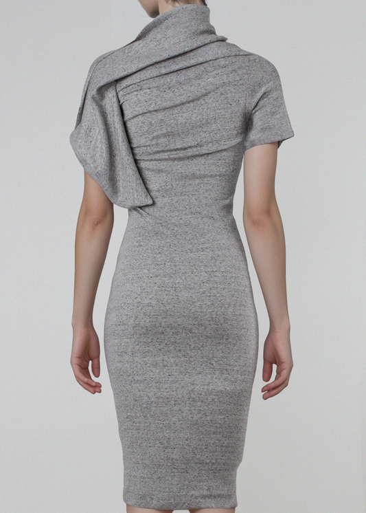 WAREHOUSE penn dress heather grey