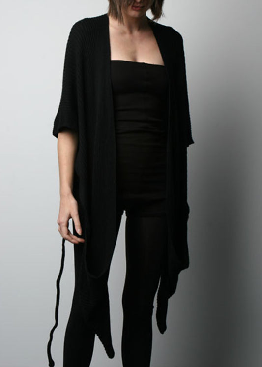 ARCHIVE 50043 - point pocket cardigan black