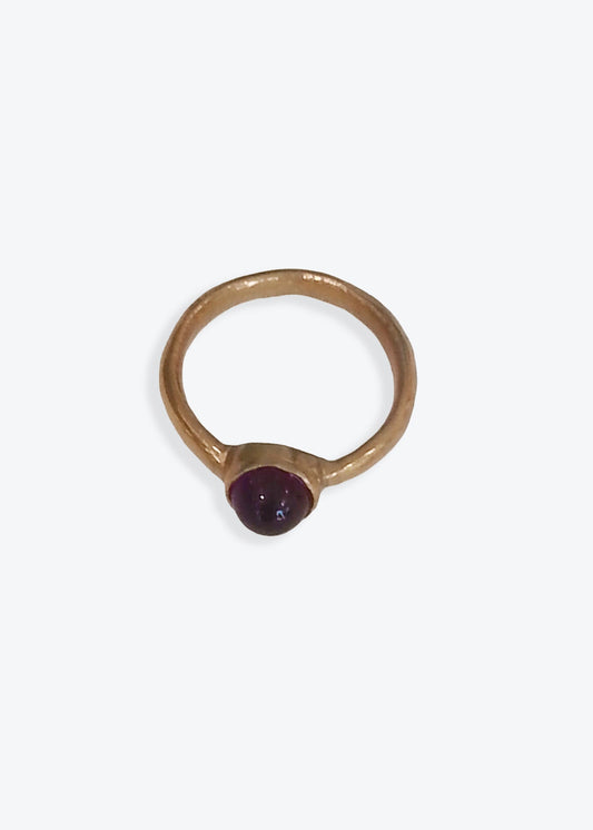 simple ring - amethyst