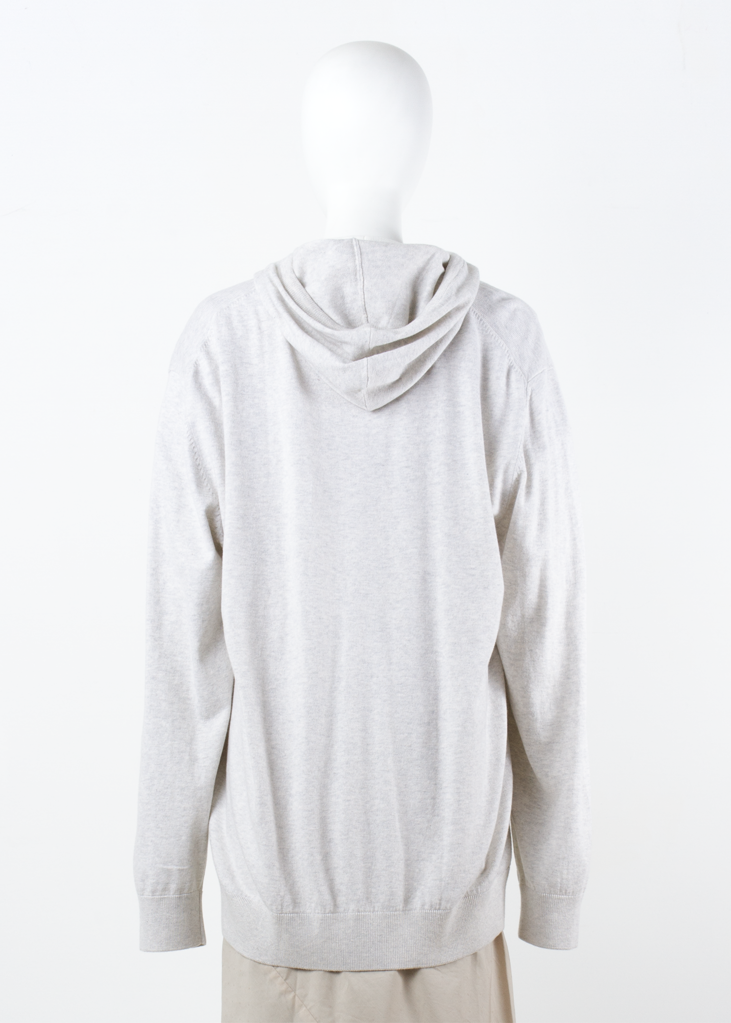 slump sweater - white heather