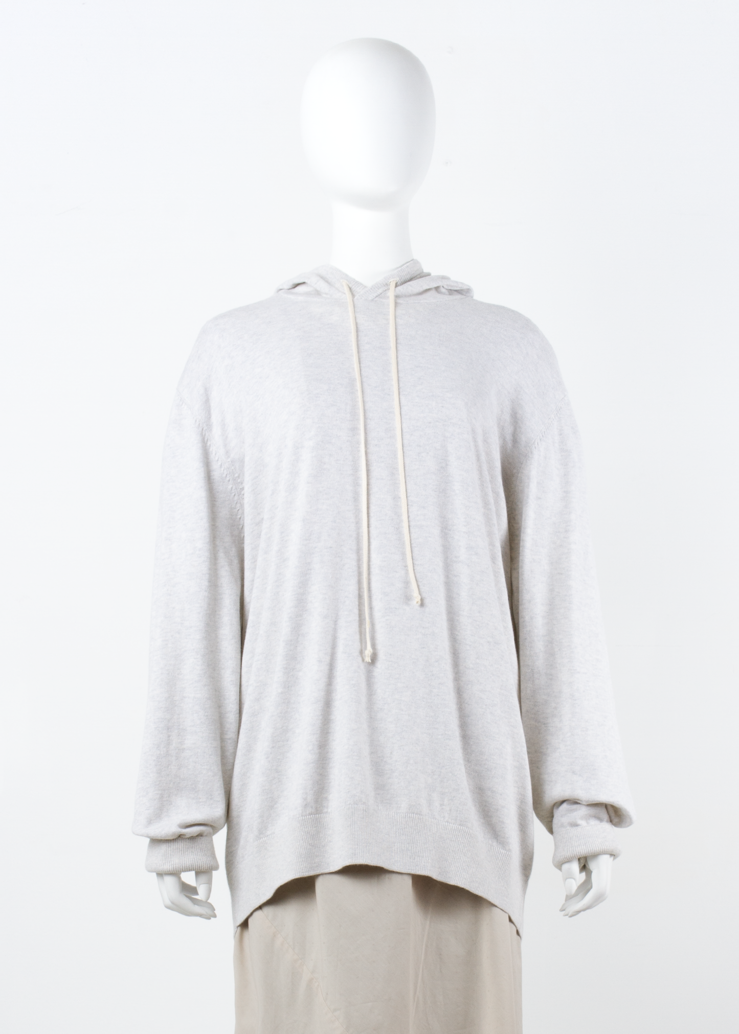 slump sweater - white heather