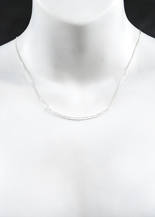 ARCHIVE 40091 - tunnel necklace silver