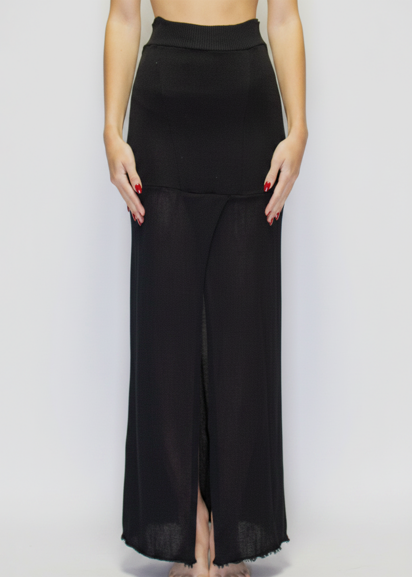 ARCHIVE 50028 - sweep skirt black