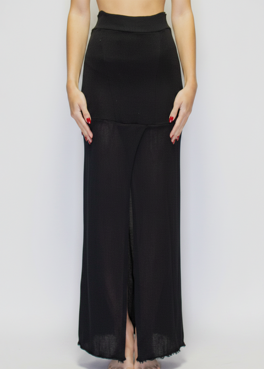 ARCHIVE 50028 - sweep skirt black