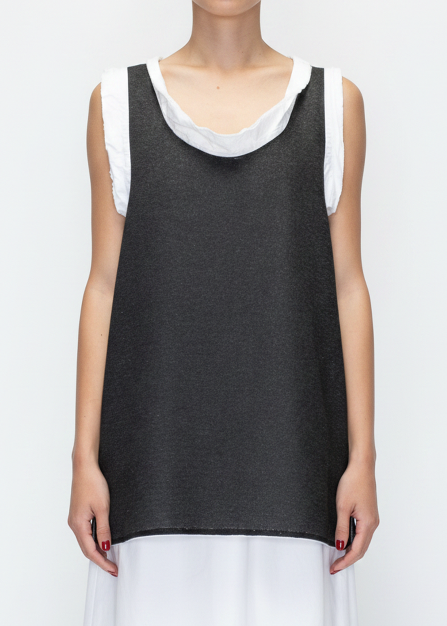ARCHIVE 50055 - denim ruff tunic black