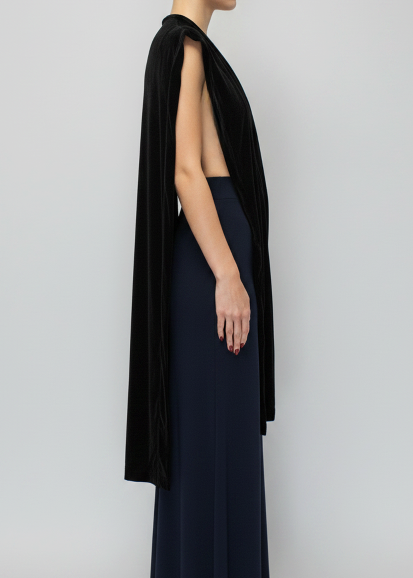 ARCHIVE 50045- silk velvet tabard black