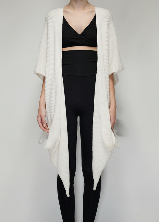 ARCHIVE 40121 - point pocket cardigan ivory