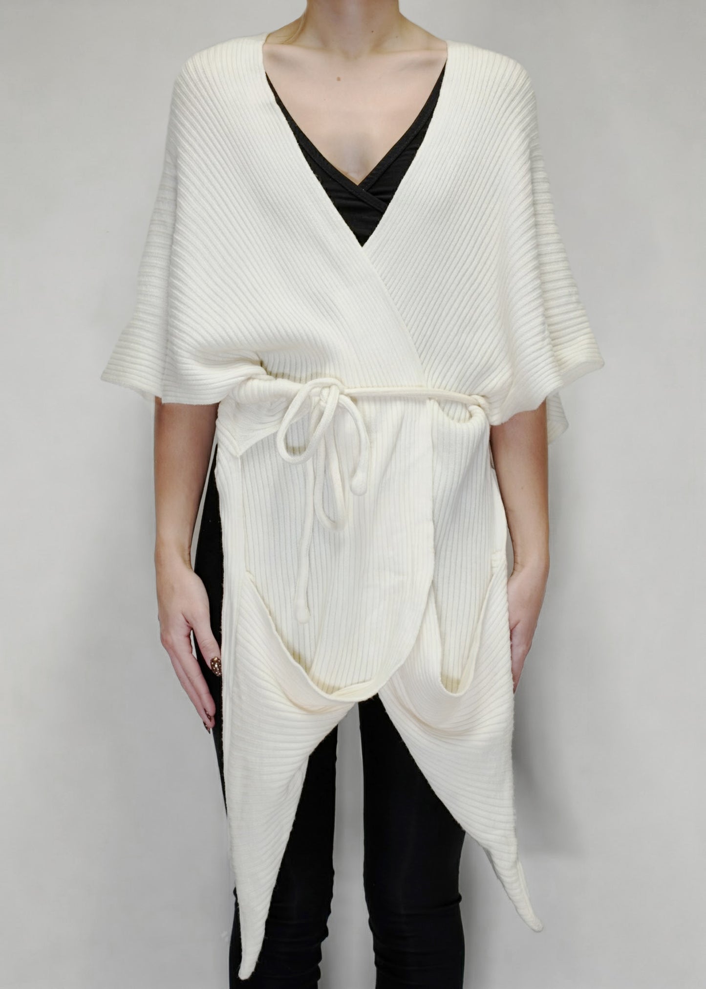 ARCHIVE 40121 - point pocket cardigan ivory