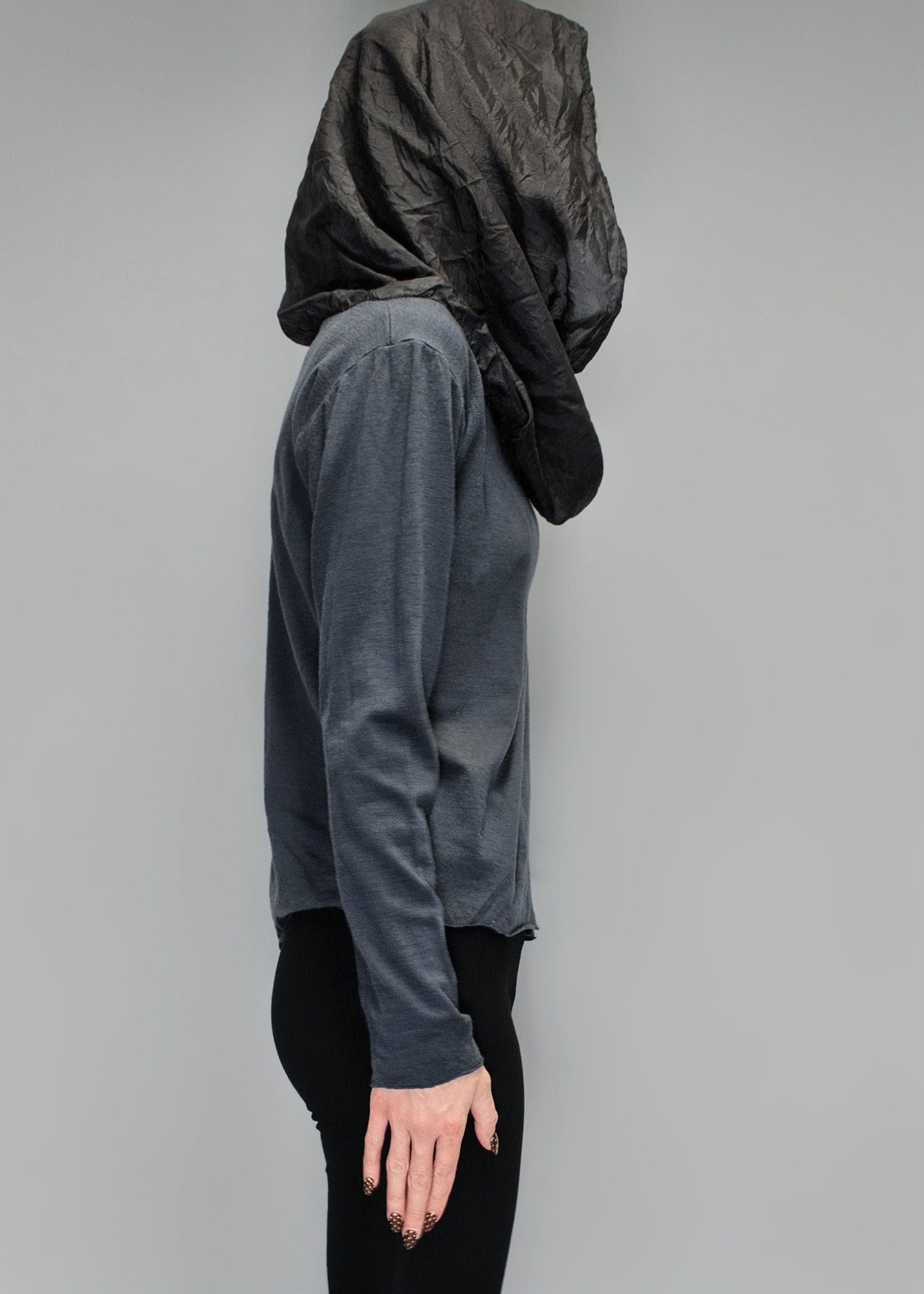 ARCHIVE 50069 - silk tube sweater charcoal