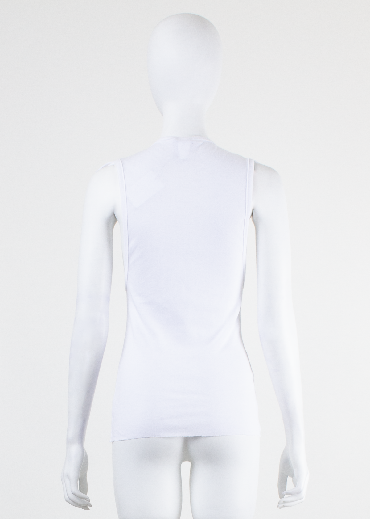 ARCHIVE 22053 - white rib tank top
